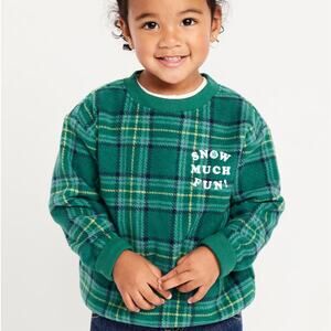 Old Navy Printed Oversized Microfleece Sweatshirt and Pants for Toddler Boys